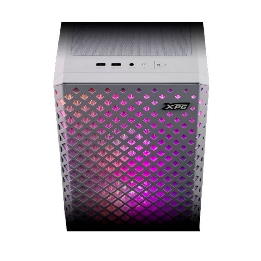 Chasis gamer XPG DEFENDER PRO Blanco / Vidrio templado X1 / 3 Fan cooler ARGB