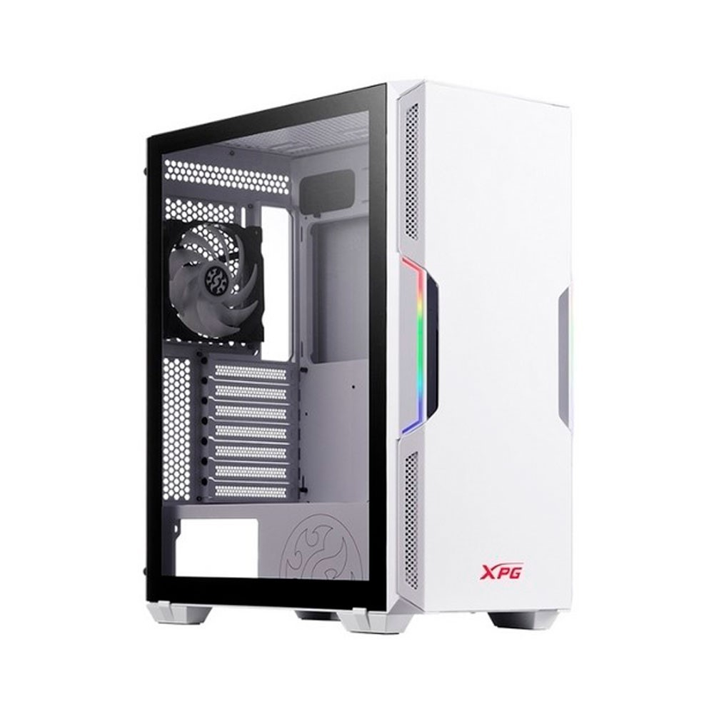 Chasis gamer XPG by ADATA STARKER Blanco / ATX / Vidrio templado X1 / 1 Fan cooler ARGB + 1 Fan Cooler Standard + Fuente de poder XPG PROBE / 600 Watts / Certificada 80 Plus Bronze - Image 2