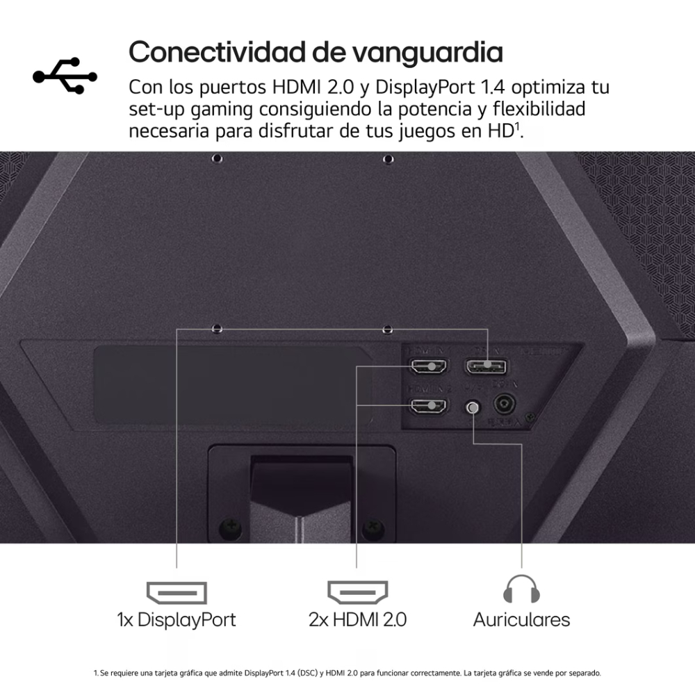 Monitor LG Gaming UltraGear 24GS50F-B FULL HD 1920 x 1080 - Image 2