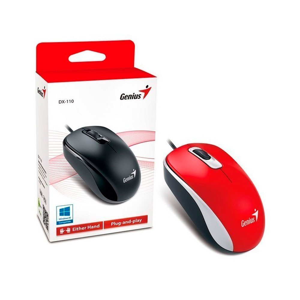 Mouse inalambrico Genius DX-110 USB Rojo - Image 3