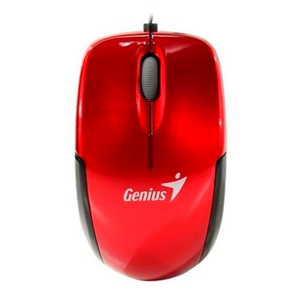 Mouse Usb Micro Traveler Cable Retractil rojo - Image 3