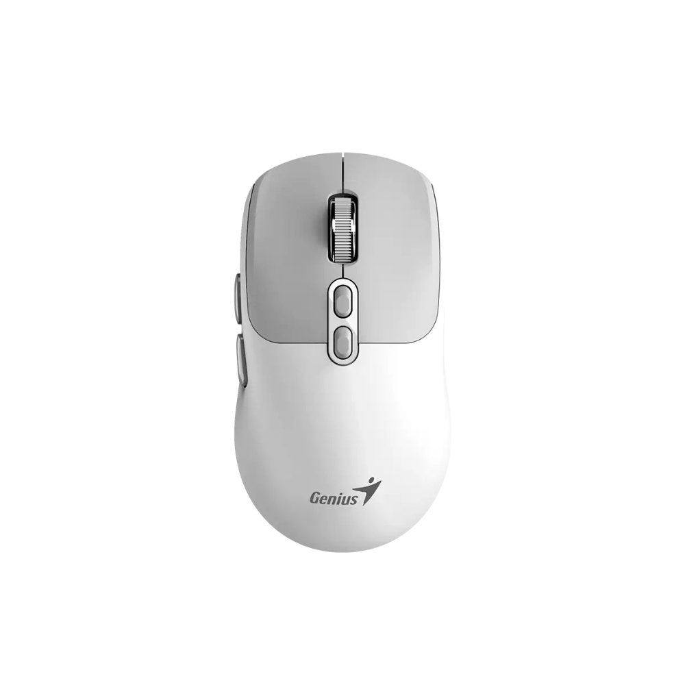 MOUSE INALAMBRICO GENIUS BLUETHOO NX-8080S WHITE-GREY