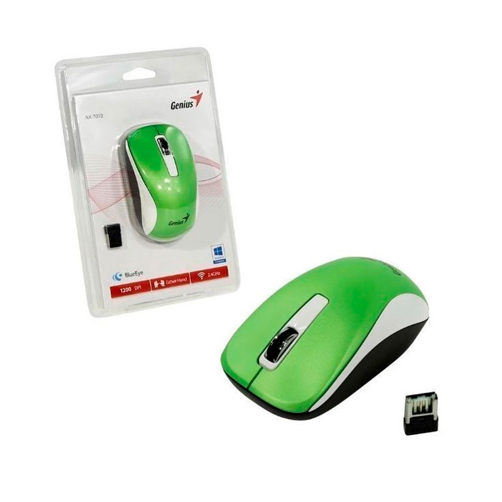 Mouse Genius inalambrico NX 7010 Verde - Image 3