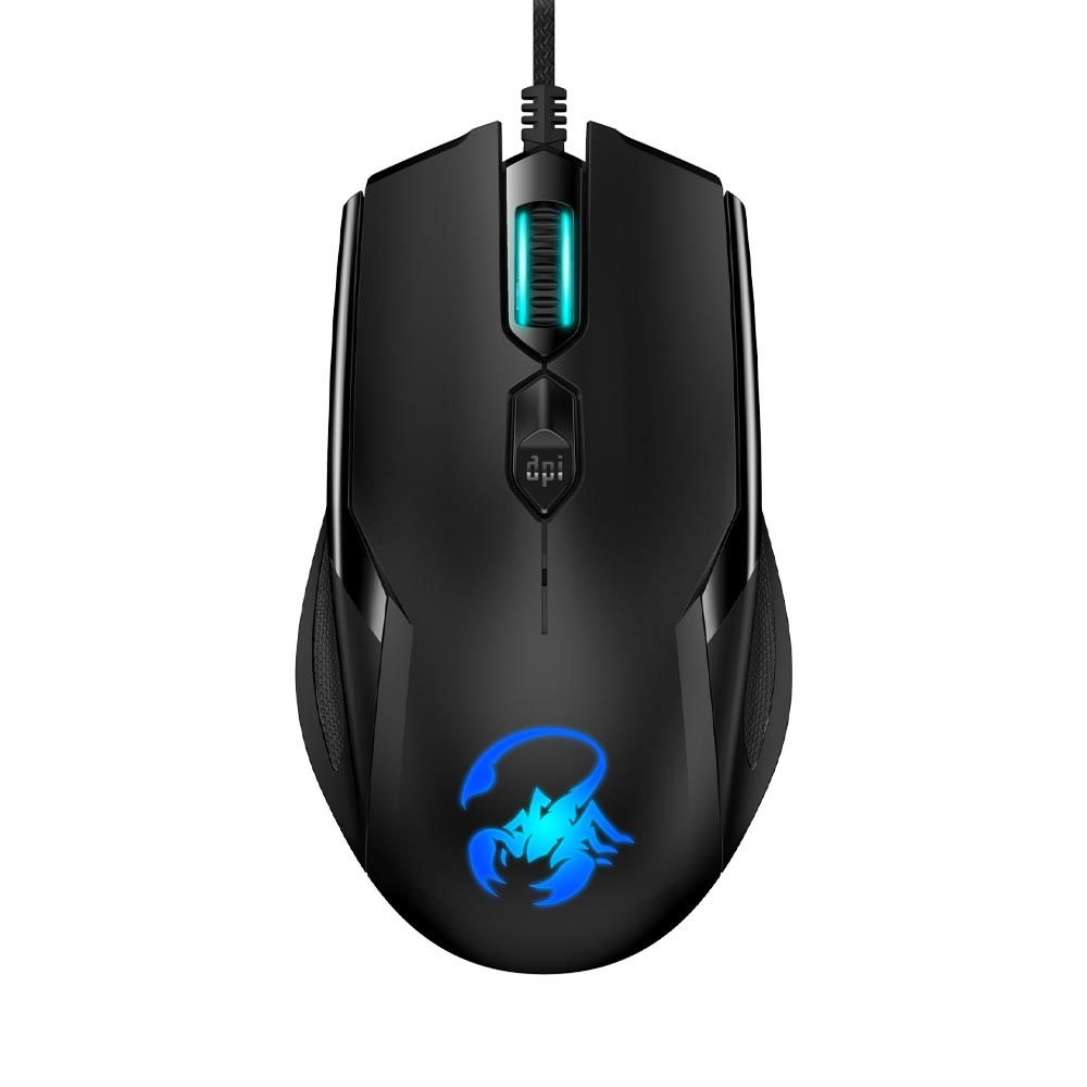 Mouse Gamer Genius Ammox X1-600 Alambrico Negro retroiluminado