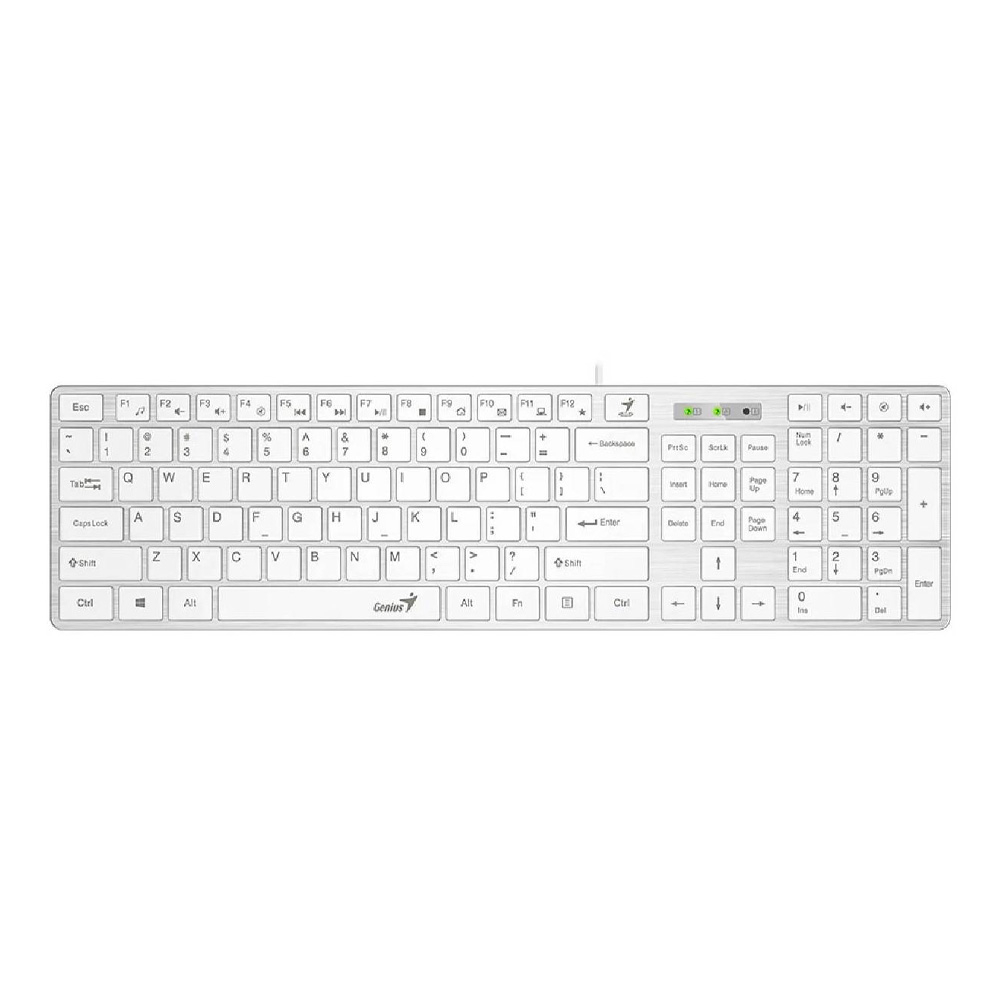teclado slimStar 126,SP,USB,WHITE