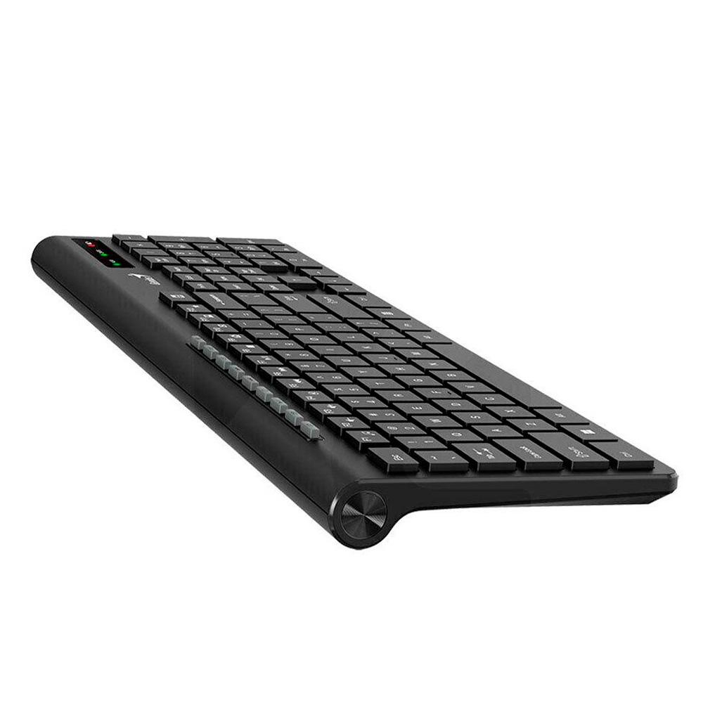 Tecado SlimStar Genius 7230 teclas tipo chocolate, ergonómico color negro - Image 3