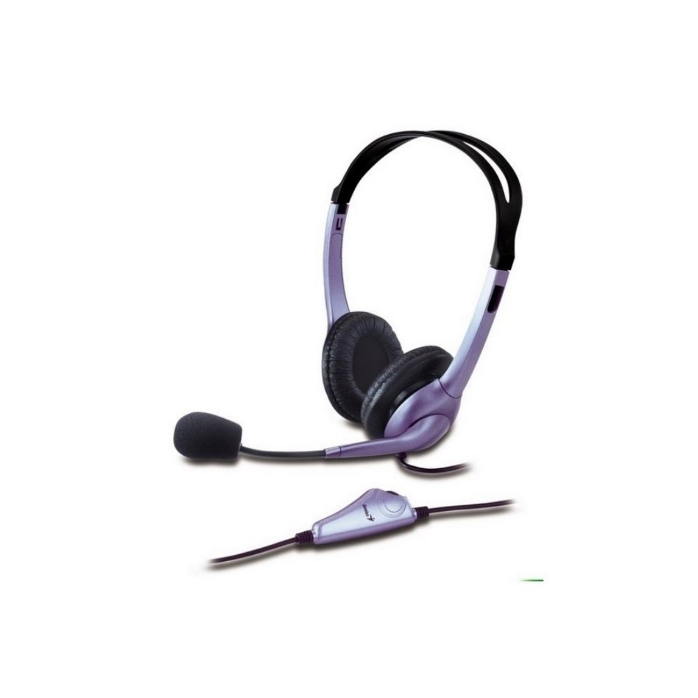 Audifono Diadema Genius HS-04S 2 Plug 3.5mm Azul/Negro