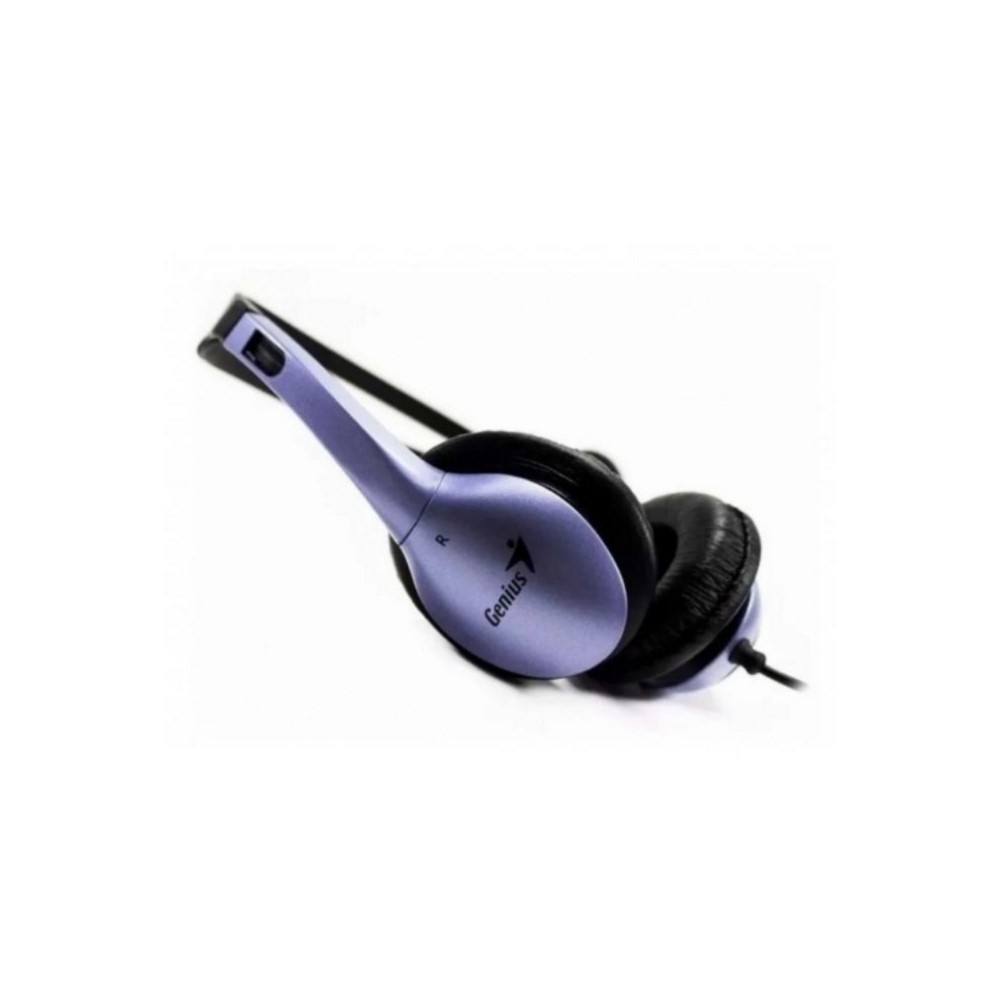 Audifono Diadema Genius HS-04S 2 Plug 3.5mm Azul/Negro - Image 3
