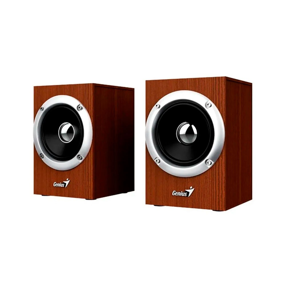 Parlantes estereo Genius SP-HF280 USB de Madera - Image 2