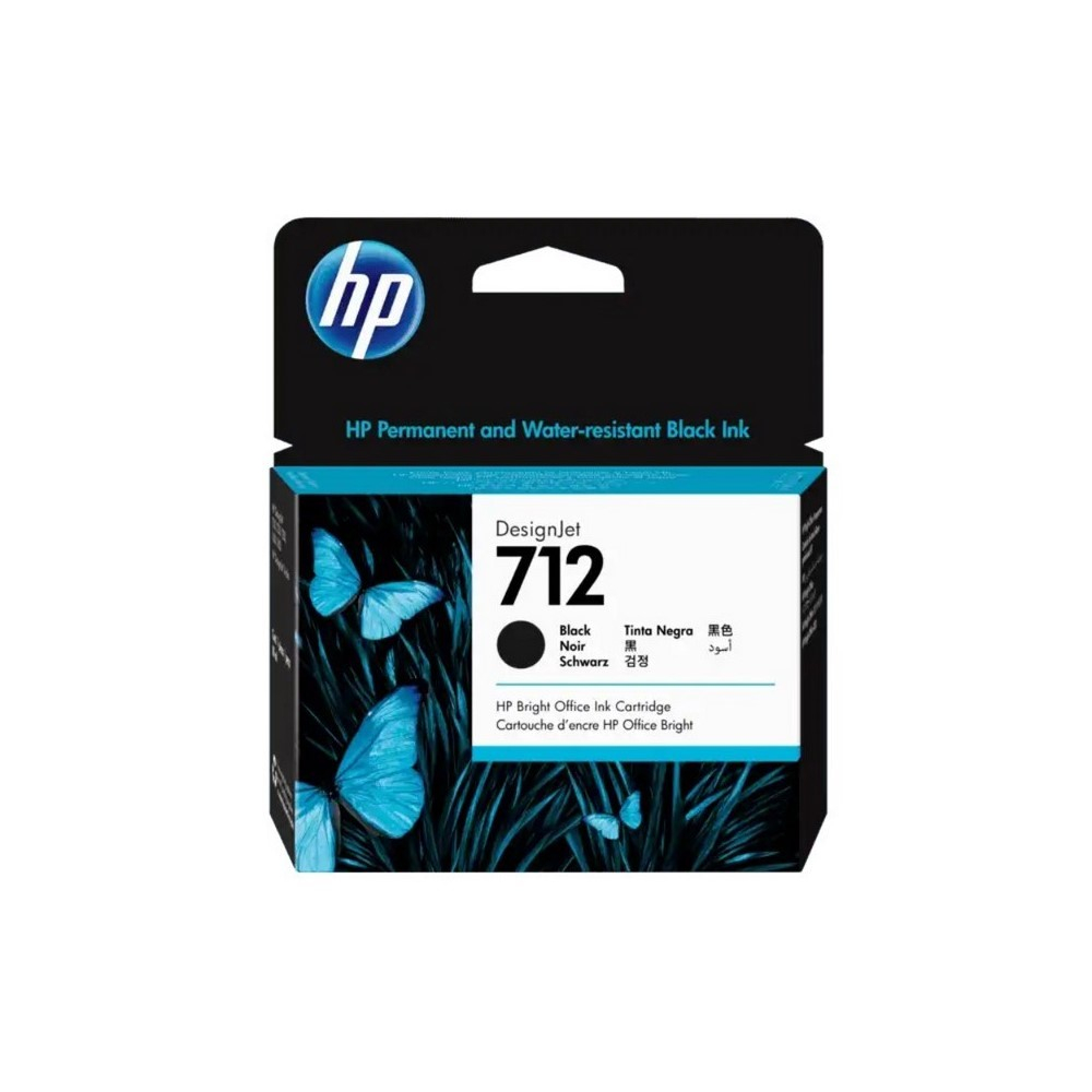 Cartucho de tinta DesignJet HP 712 de 80 ml negro