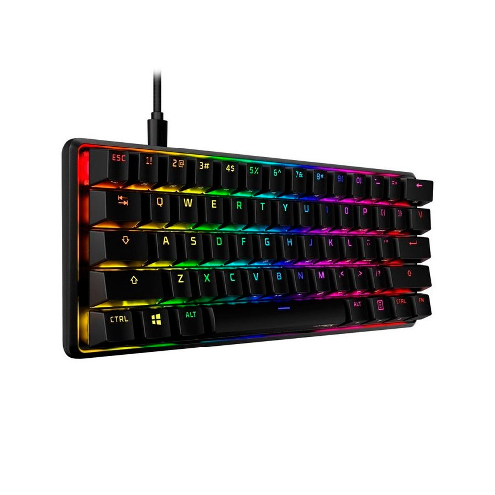 Teclado gamer HyperX inglés US color negro con luz RGB. - Image 2