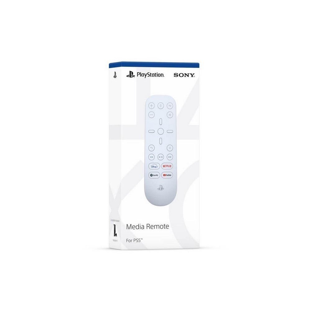 Control y/o Mando a Distancia Multimedia para consola PLAYSTATION PS5 Blanco y Negro
