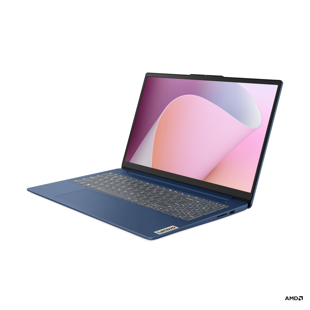 Portátil Lenovo IdeaPad Slim 3 15AMN8 AMD Athlon Silver 7120U 15,6 Pulgadas FHD Memoria 8GB Estado Solido 256GB Windows 11 Home con Lector de Huella Color Azul