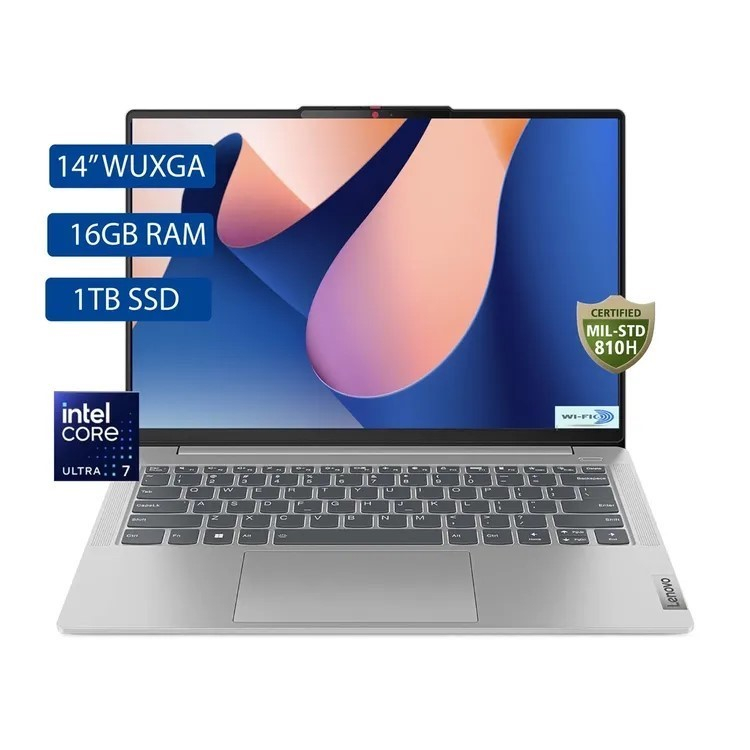 Portátil Lenovo IdeaPad Slim 5 14IMH9 Intel Core Ultra 7 155H 14 Pulgadas FHD Memoria 16GB Estado Solido 1TB Windows 11 Color Lector de Huella Gris - Image 2