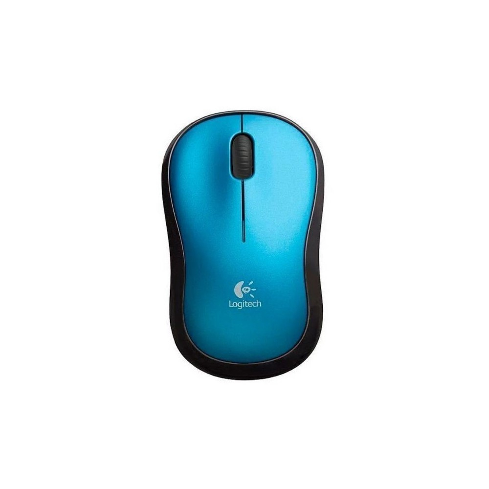 MOUSE M185 Logitech Inalámbrico Receptor USB Compatible Win-Mac Duración Batería Hasta 12 Meses Garantía 3Años-AZUL