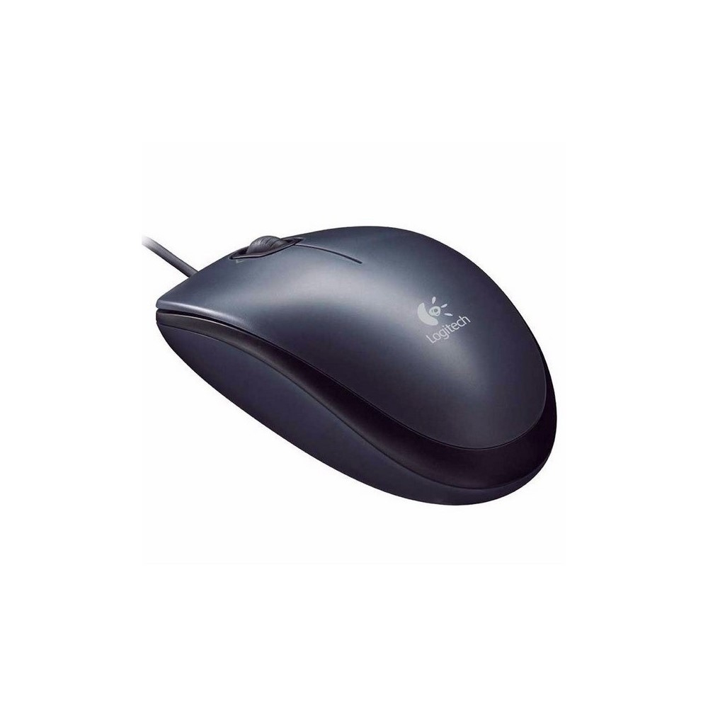 MOUSE M90 Logitech Alámbrico USB En Caja Compatible Win-Mac Garantía 3Años-NEGRO - Image 2