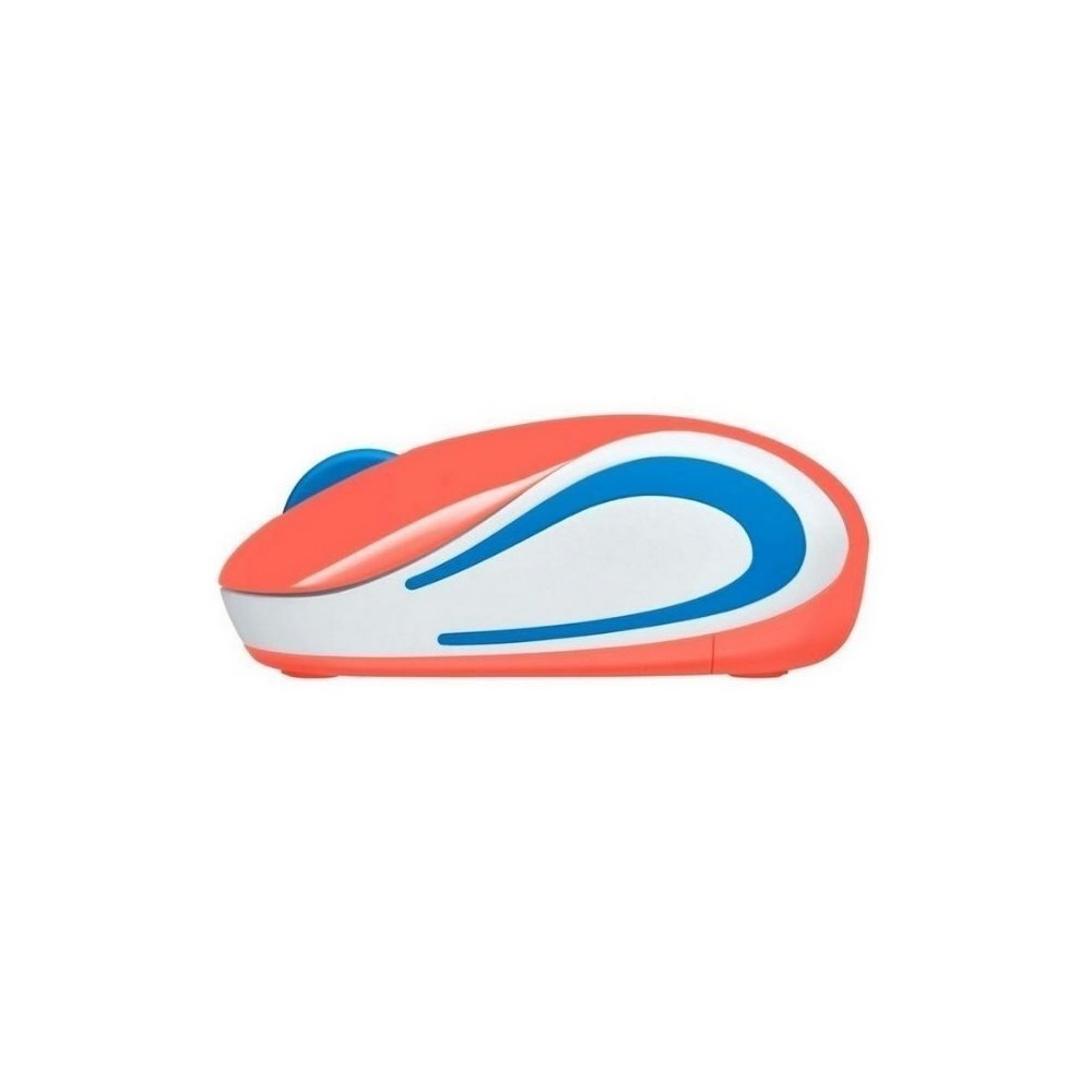 MINI MOUSE M187 Logitech Inalámbrico Receptor USB Compatible Win-Mac Ultra Portable Garantía 3Años-Coral-NARANJA - Image 4