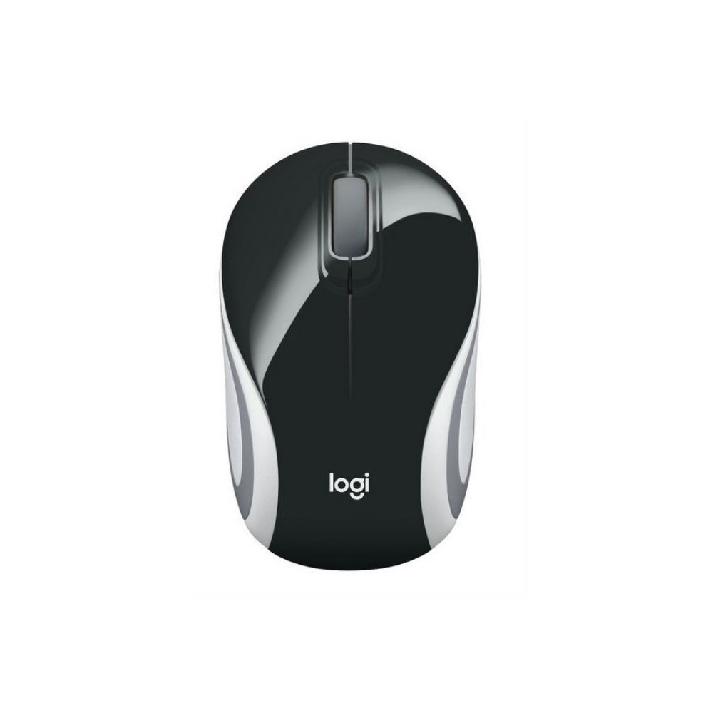 MINI MOUSE M187 Logitech Inalámbrico Receptor USB Compatible Win-Mac Ultra Portable Garantía 3Años-Black-NEGRO