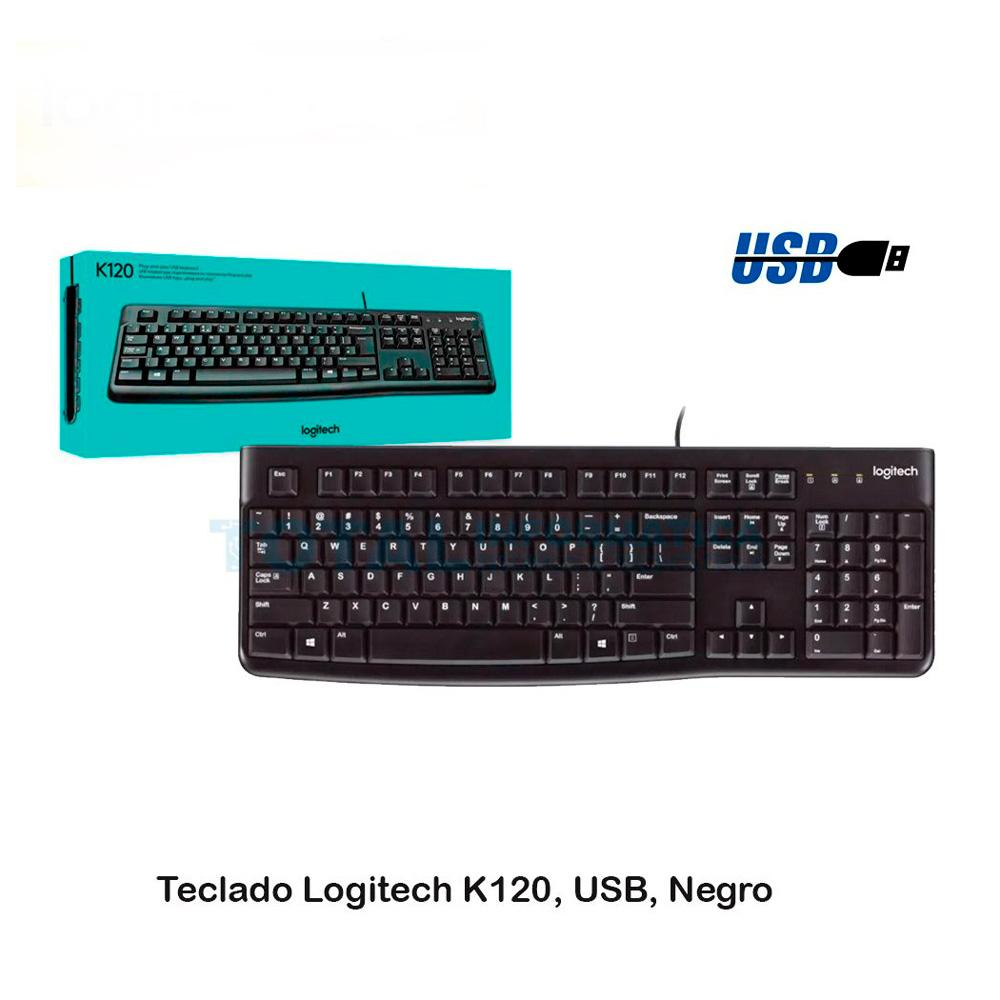 Teclado logitech K120 Corded USB Negro - Image 3