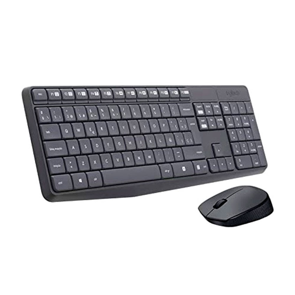 COMBO TECLADO/MOUSE MK235 Logitech Español Inalámbrico Receptor USB Compatible Win Antiderrames Letras No Se Borran Garantía 1Año-GRIS - Image 2
