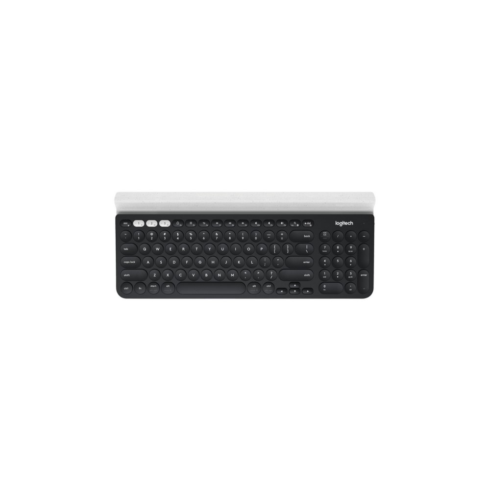 TECLADO K780 Logitech Español Bluetooth/Wireless Receptor USB Compatible Win-Mac-Android-Unifying MultiDispositivo FLOW Soporte Garantía 2años-NEGRO