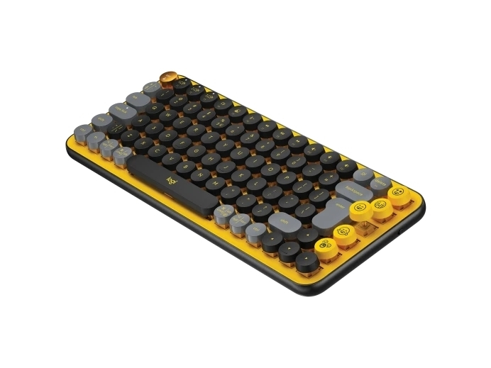 TECLADO INALAMBRICO POP GRIS AMARILLO - Image 2