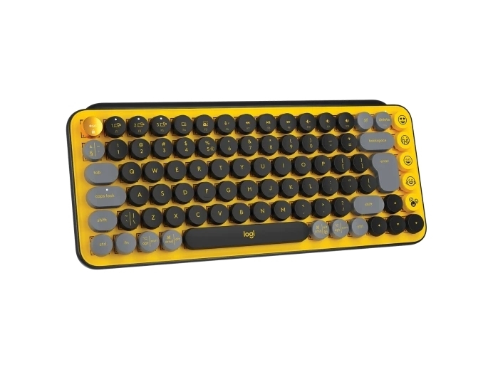 TECLADO INALAMBRICO POP GRIS AMARILLO - Image 3