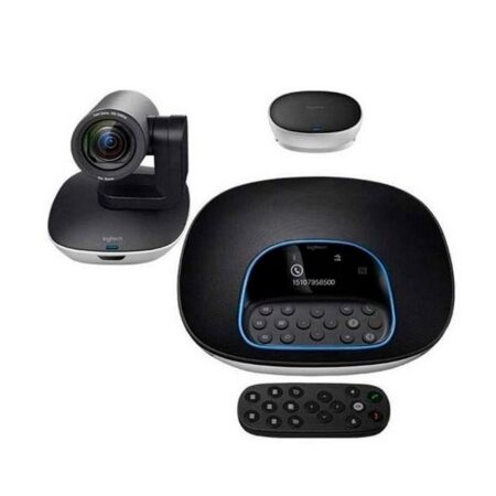 CAMARA CONFERENCE GROUP Logitech Corporativo 1080 HD y Zoom 10X Compatible Win-Mac Tecnología RightSense Control Garantía 2Años-NEGRO