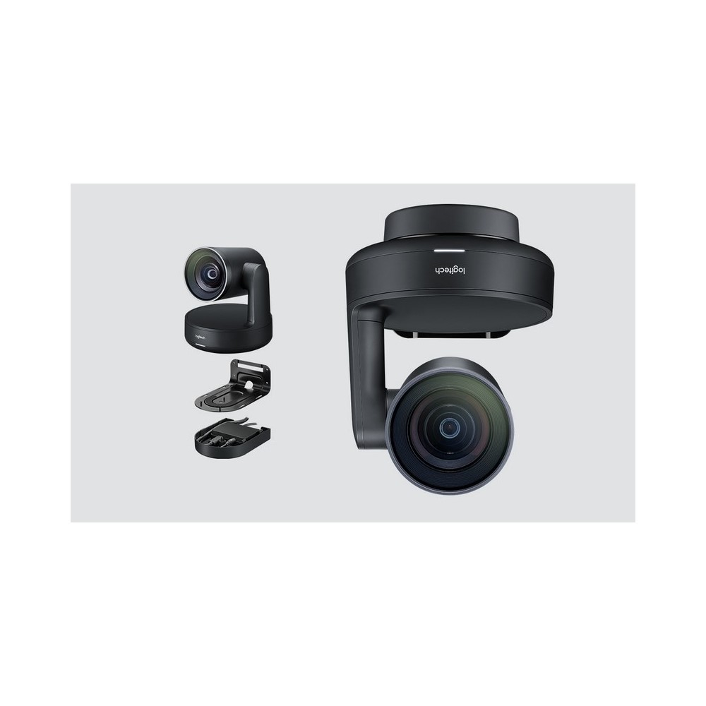 CAMARA PTZ RALLY Logitech Corporativo Ultra-HD Hasta 4K Zoom 15X HD USB 3.0 Compatible Win-Mac Tecnología RightSense Enfoque Automático Garantía 2Años-NEGRO - Image 2