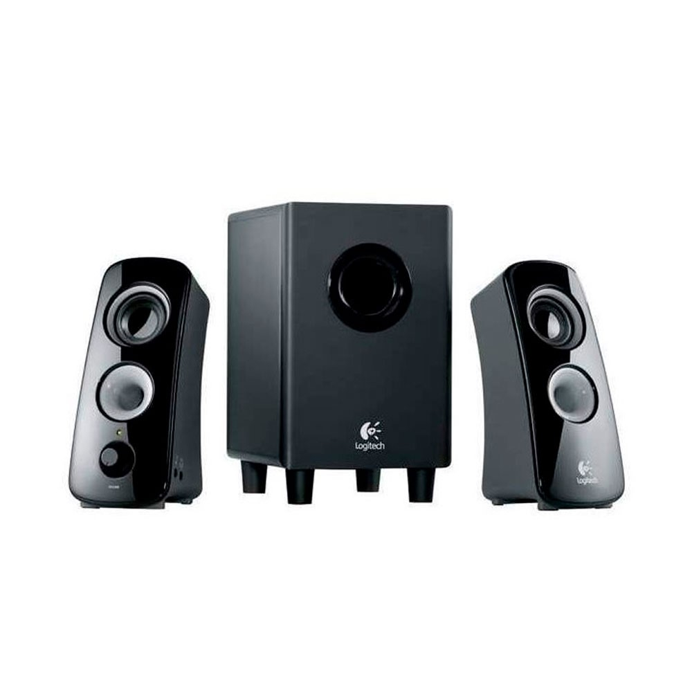 Parlante Logitech Z323 2.1 Potencia 30W Subwoofer 18W Plug 3.5mm/RCA Compatible PC-Cell-Tablet Garantía 2Años-NEGRO
