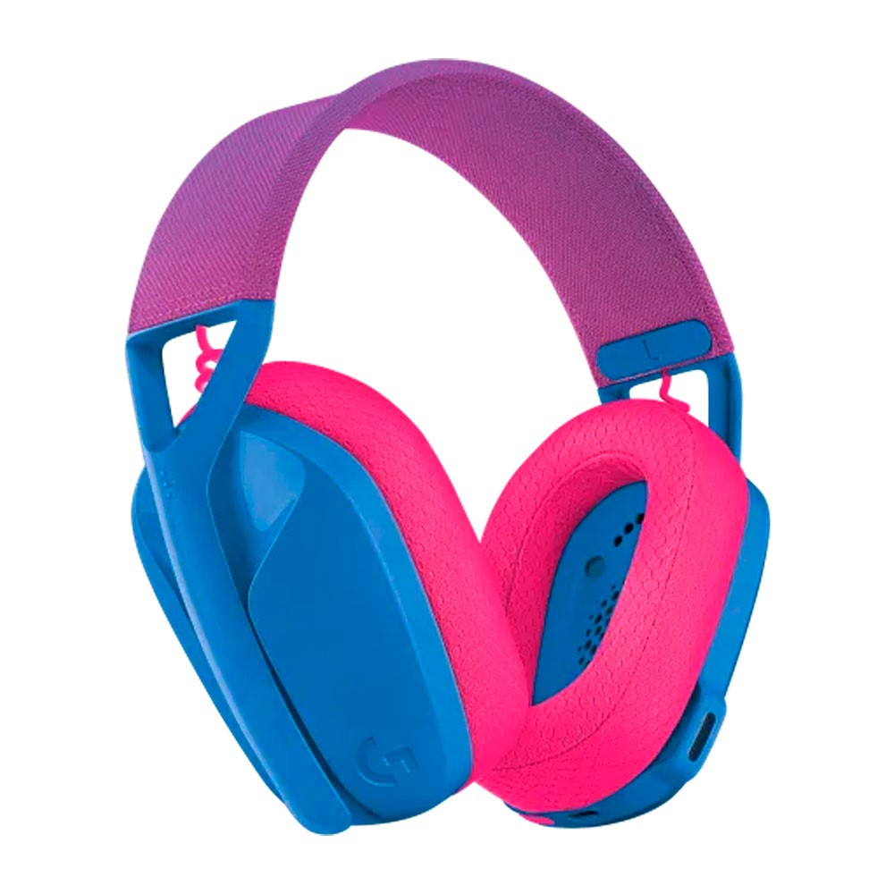 Diadema gaming logitech, Inalambricos con USB portable, azul/rosado - Image 2