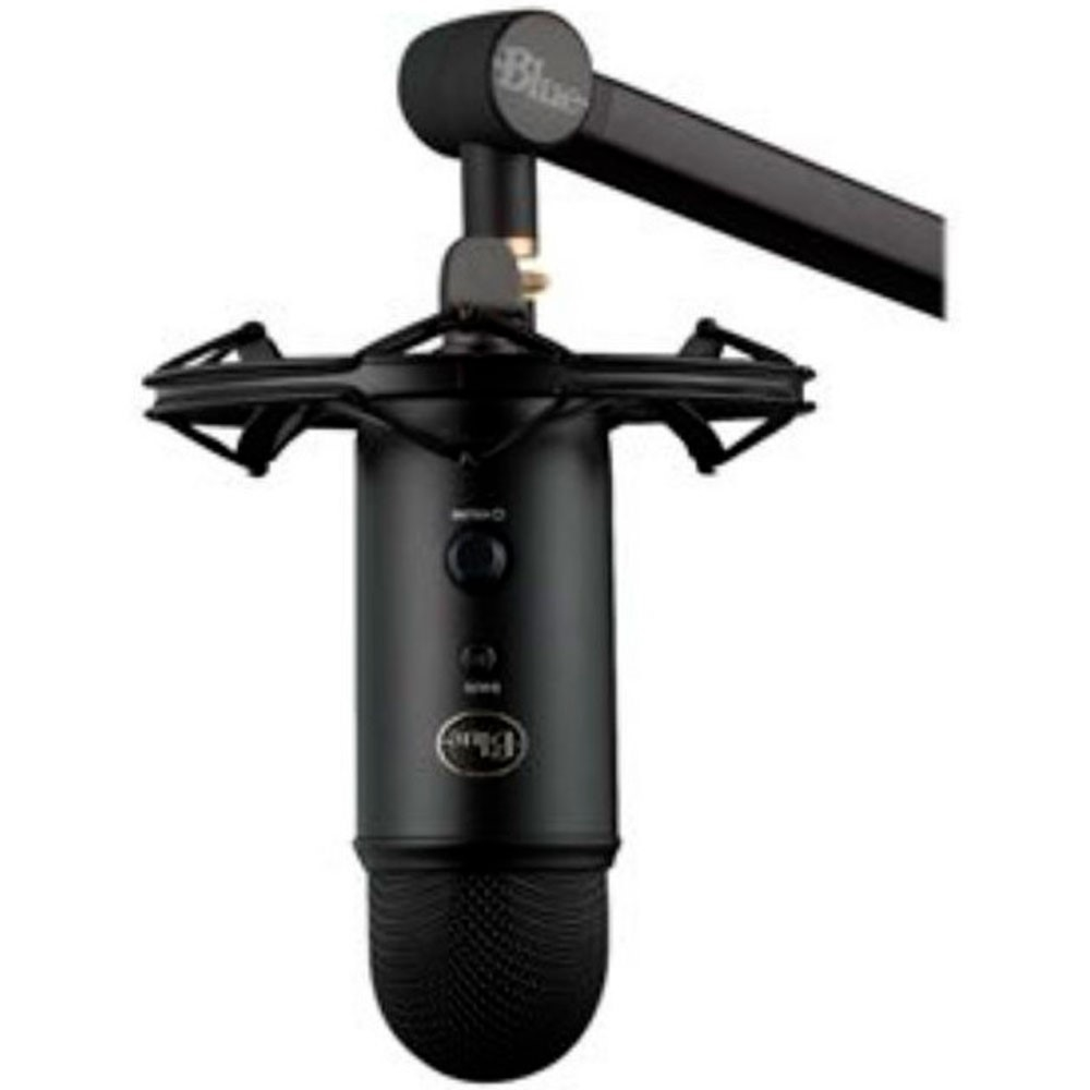 Microfono logitech tipo streaming profesional Yeticaster Negro