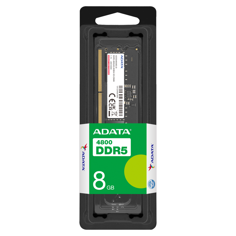 MEMORIA ADATA RAM PORTATIL DDR5 8GB BUS 4800