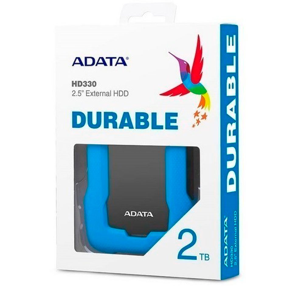 ADATA DISCO EXTERNO ANTIGOLPES/SALPICADURAS HD330 2TB AZUL - Image 4