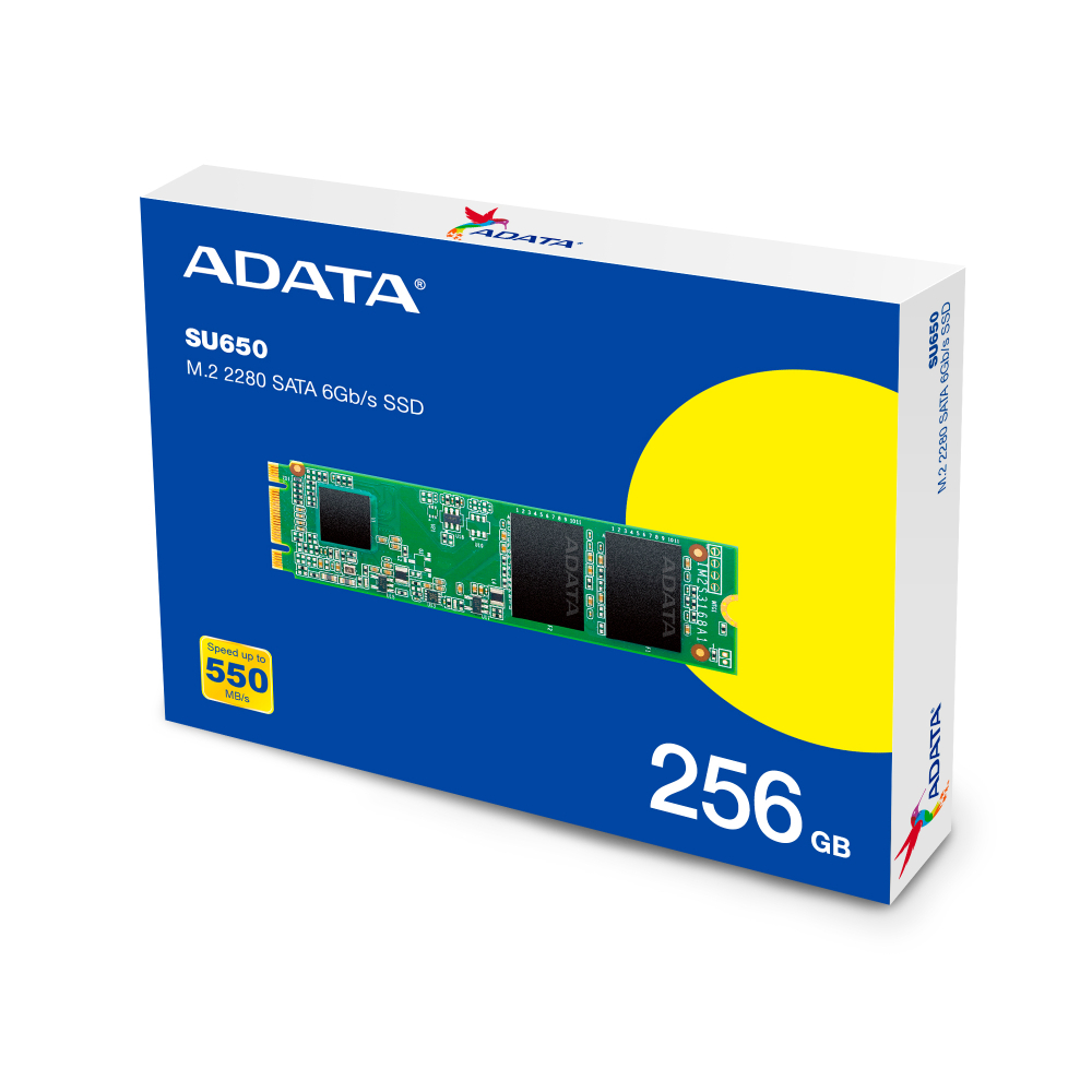 UNIDAD SSD ADATA M.2 SATA 2 RANURAS MODELO SU650NS38 - 256GB - Image 2