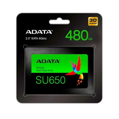 Disco sólido SSD Interno SATA Adata Ultimate SU650 480GB Negro
