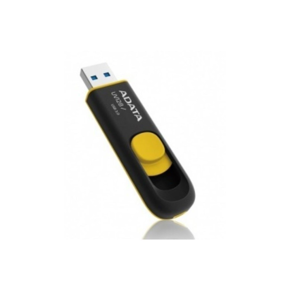 MEMORIA ADATA USB 3.1 UV128 RETRACTIL 32GB NEGRA-AMARILLA - Image 2