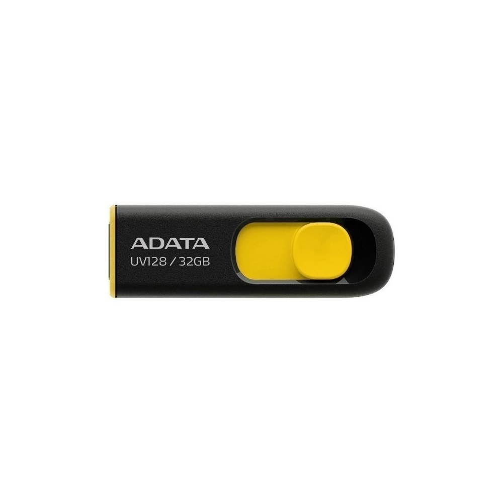 MEMORIA ADATA USB 3.1 UV128 RETRACTIL 32GB NEGRA-AMARILLA - Image 3