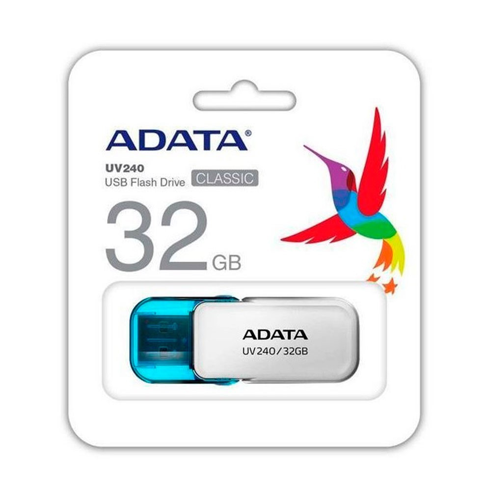 Memoria Usb Adata 2.0 UV240 Escualizable 32GB Blanca