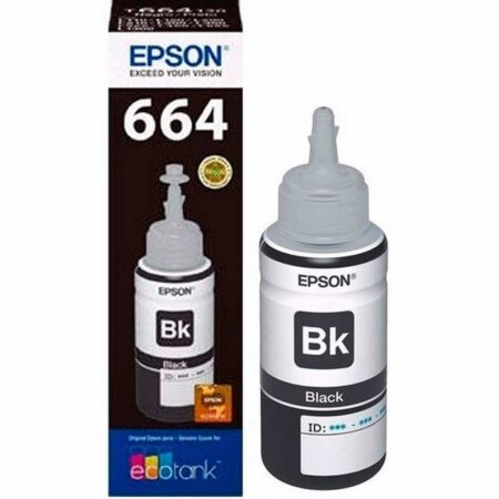 Botella Epson T664120 - Black IMPRESORA EPSON L200/210/350/355/555 (4.500 paginas)