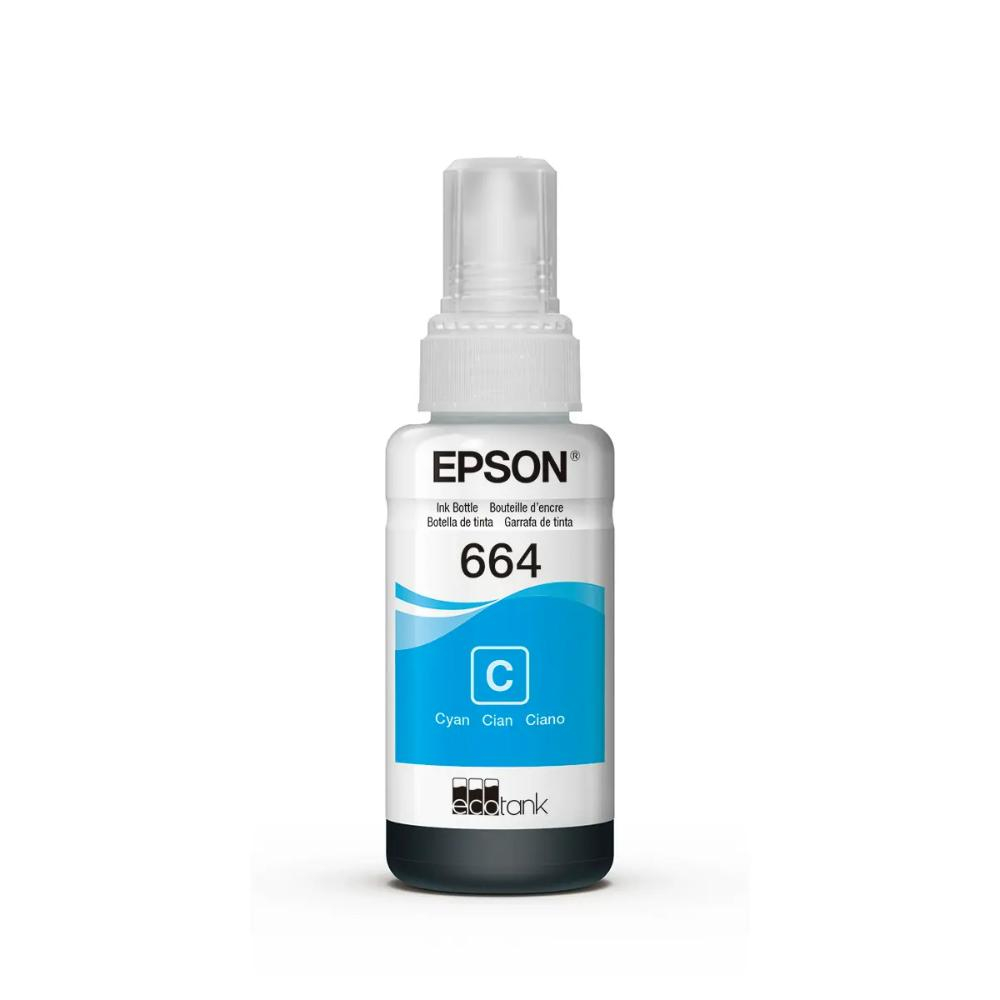 Botella Epson T664220 - Cyan IMPRESORA EPSON L200/210/350/355/555 (7.500 paginas)