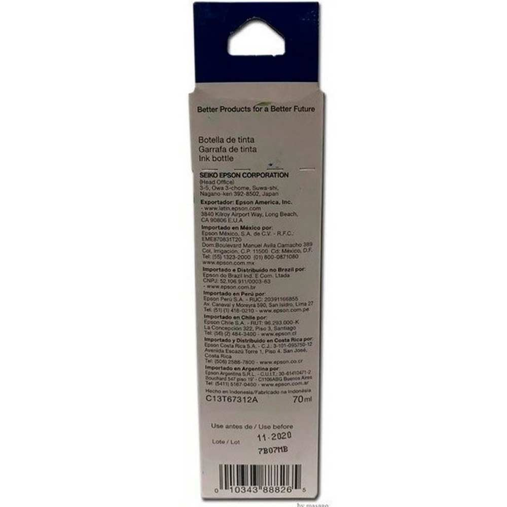 Botella Epson T673120-AL - ECOTANK Black L800/L805 (9900 fotos 10 x 15 cm) - Image 4