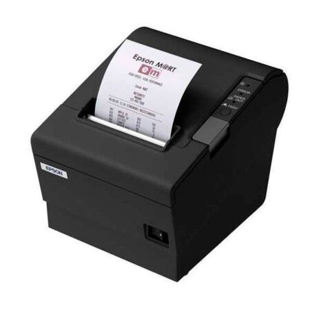 Impresora Epson Térmica de Recibos TM-T88V-084, 80mm/58mm, Puerto USB + Serial, Incluye Fuente. Negra.