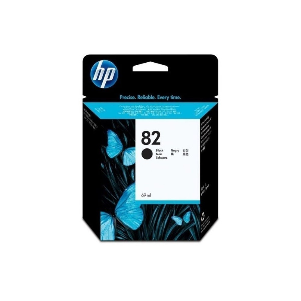 Cartucho de tina DesignJet HP 82 negro de 69 ml