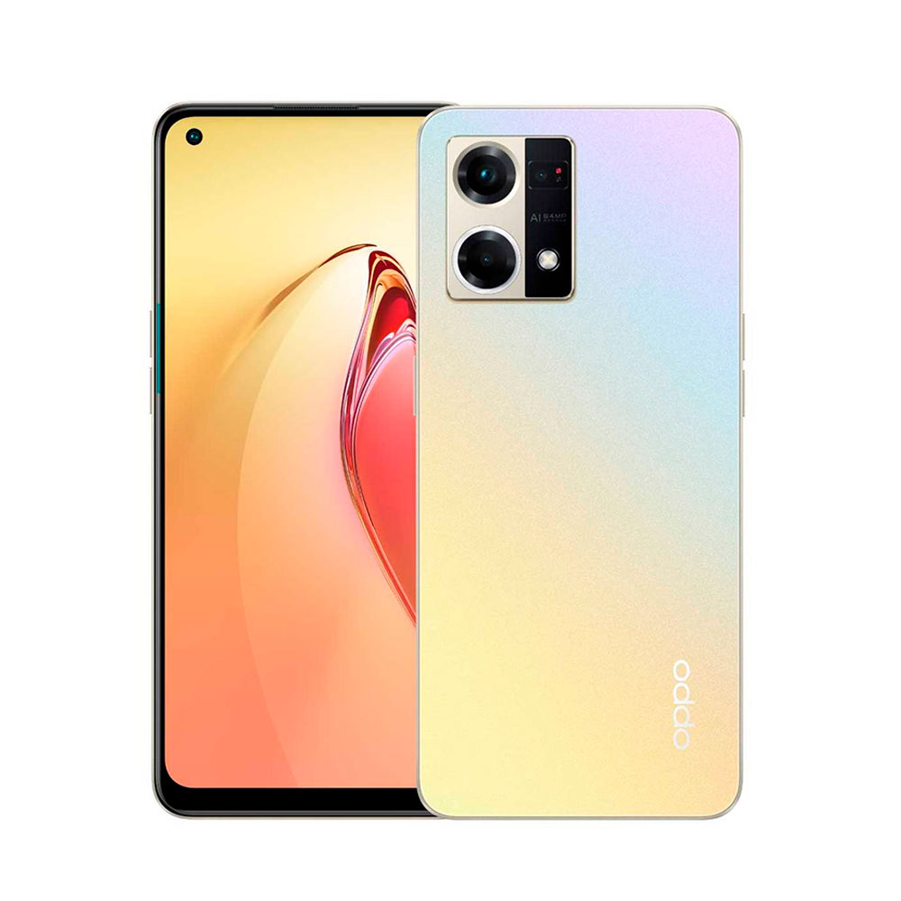 Celular OPPO Reno 7 256GB dorado alba + Smartwach - Image 2