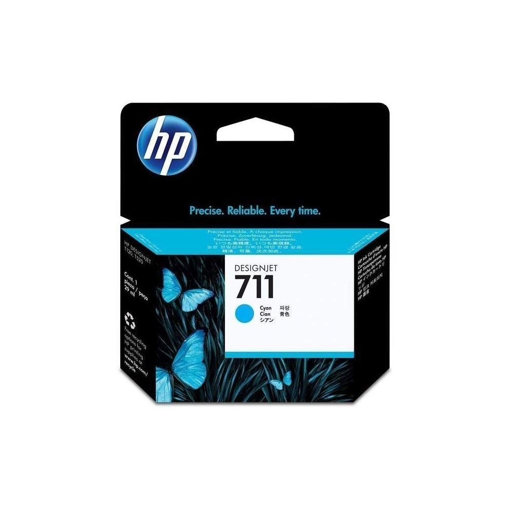Cartucho de tinta DesignJet HP 711 de 29 ml cian