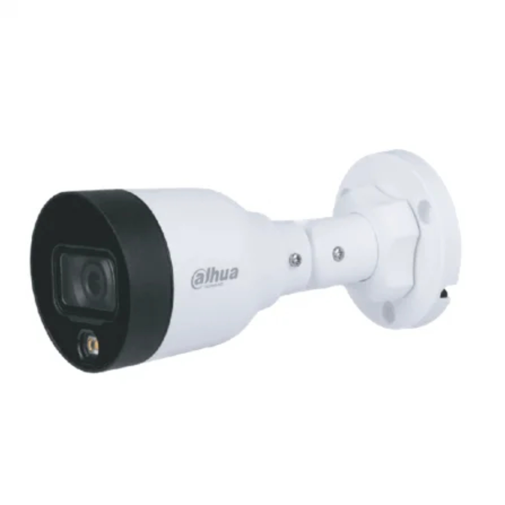 Cámara IP Dahua tipo Bala, Sensor de imagen CMOS de 2 MP 1/2,8, 2 MP a 25/30 fps, 265, IR 30 m, DWDR, 3D NR, HLC, BLC, marca de agua digital, ROI, SMART H,264+/H,265+, 12 VDC/PoE, IP67,Admite, Admite detección humana