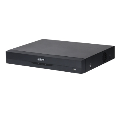 Grabador Dahua XVR, 4 canales, 6ch IP, Hasta 4K, 1ch de reconocimiento Facial, Penta-brid (CVBS/HDCVI/AHD/TVI/IP), Audio In/Out, H265, 1 HDD Maximo 6TB (Disco duro no incluido)
