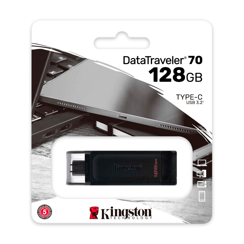 Usb kingston DataTraveler 70 tipo C 3.2 128GB