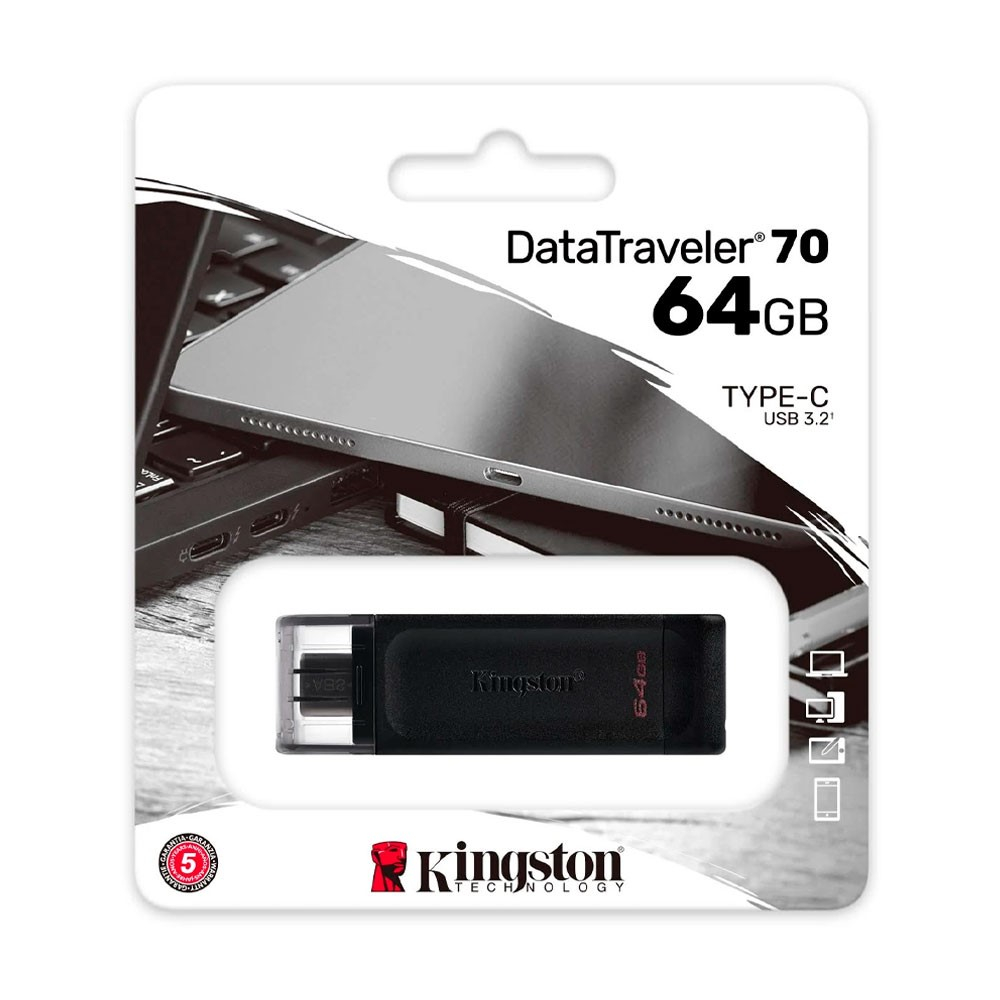 Memoria Usb kingston DataTraveler 70 tipo C 3.2 64GB
